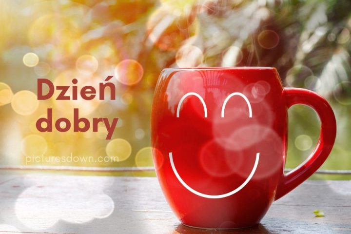 Kartka uśmiech na dzień dobry pobrania za darmo online