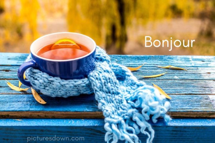 Image bonjour thé au citron téléchargement gratuit