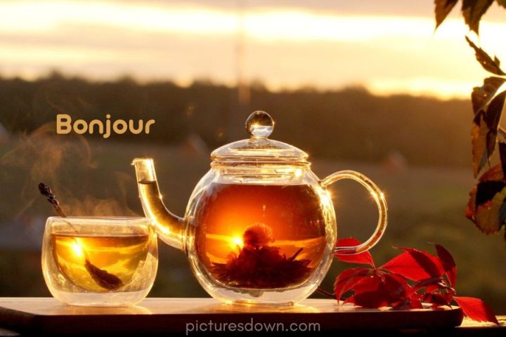 Image bonjour thé téléchargement gratuit