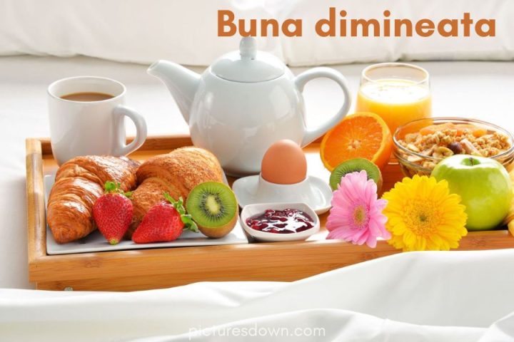 Imagini cu buna dimineata mic dejun în pat descărcare gratuită