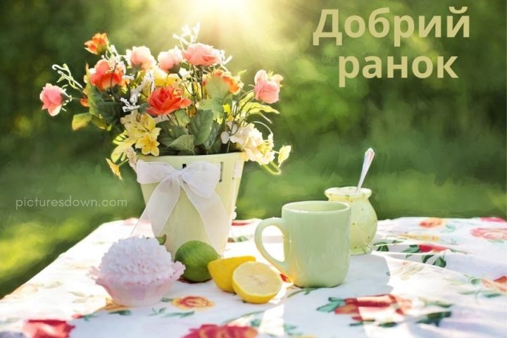 Картинка доброго ранку квіти скачати безкоштовно онлайн