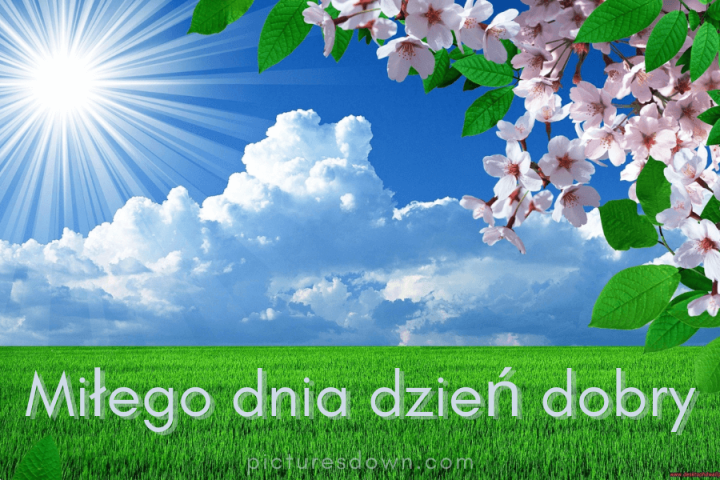 Miłego dnia kartki chmury pobrania za darmo online