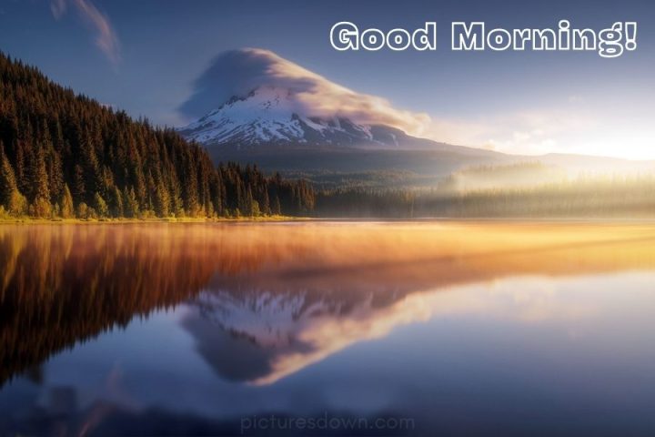 Good morning landscape images lake and mountains download free - Picturesdown