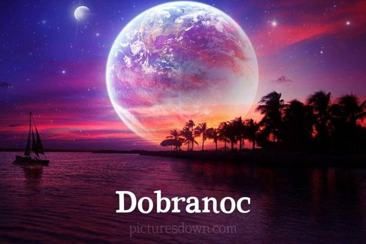 Obrazki na dobranoc krajobraz wielki księżyc do pobrania za darmo