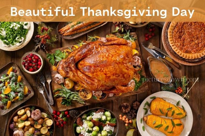 Beautiful thanksgiving dinner at the festive table free download - Picturesdown