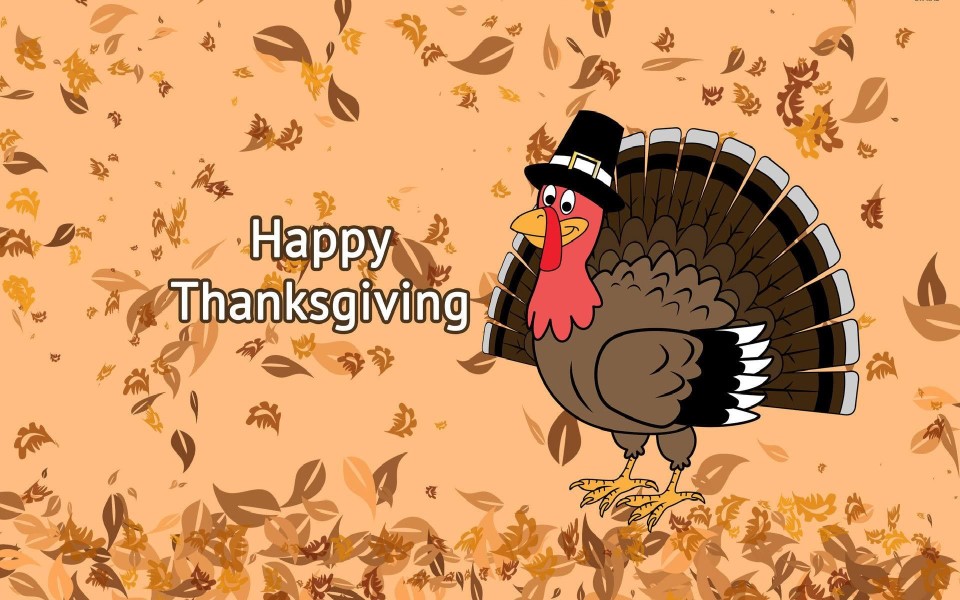 Happy thanksgiving day turkey and leaves free download - Picturesdown