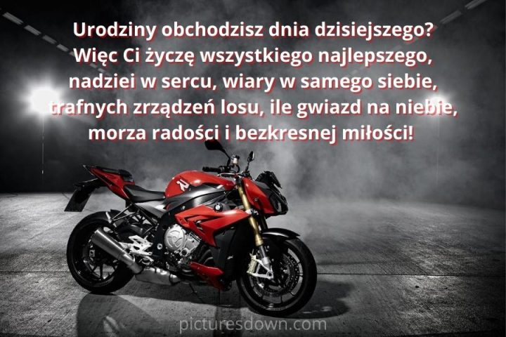 Kartki urodzinowe dla faceta rower pobrania za darmo