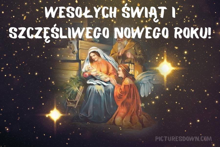 Obrazek świąteczne narodziny Jezusa do pobrania za darmo