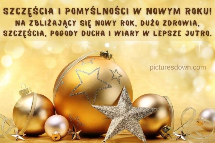 Kartka noworoczne gwiazda do pobrania za darmo