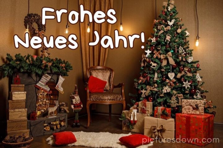 Silvester bilder kostenlos Baum und Geschenke herunterladen online