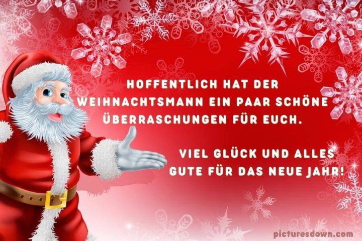Silvester bilder kostenlos Weihnachtsmann und Schneeflocken herunterladen online