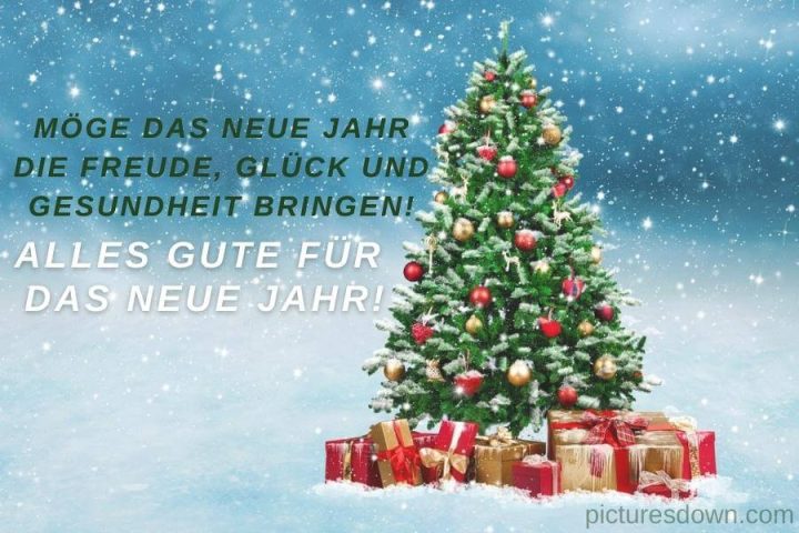 Silvester bilder kostenlos Waldweihnachtsbaum im Schnee herunterladen online