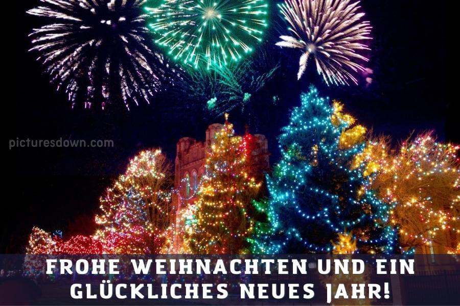 Silvester bilder kostenlos Weihnachtsbäume und Feuerwerk herunterladen online