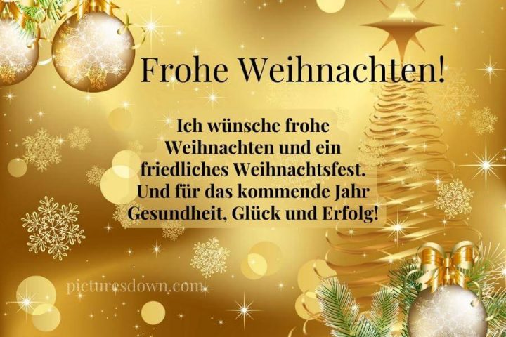 Frohe weihnachten bilder goldener Baum herunterladen online