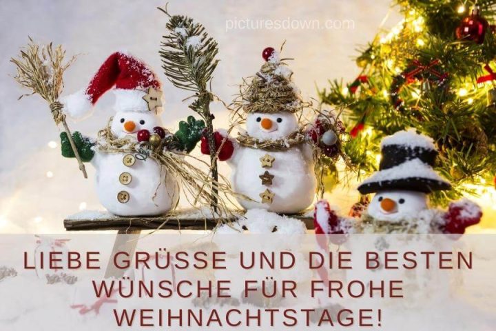 Frohe weihnachten bilder drei Schneemänner herunterladen online