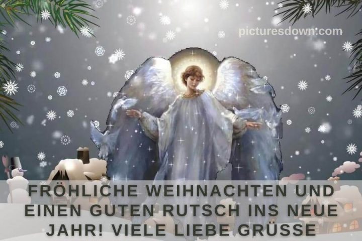 Frohe weihnachten bilder kostenlos weißer Engel herunterladen online