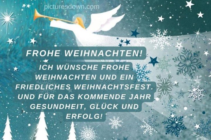 Frohe weihnachten bilder kostenlos Engel und Schneeflocken herunterladen online