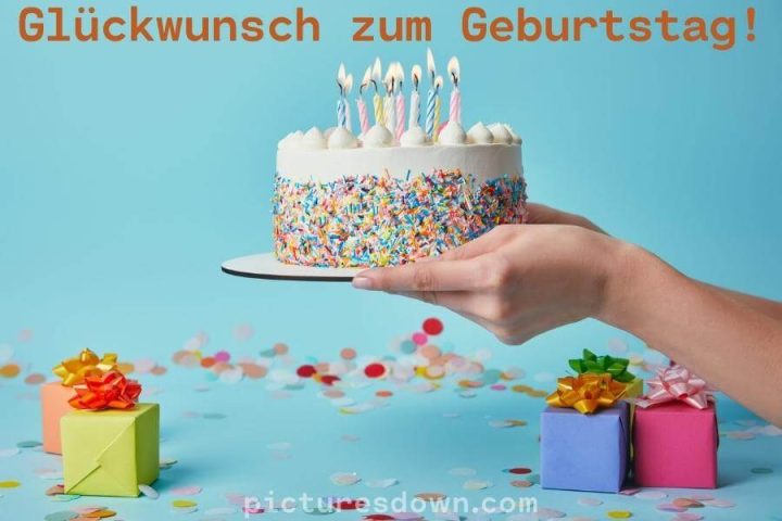 Geburtstag bilder kostenlos Kuchen und Geschenke herunterladen