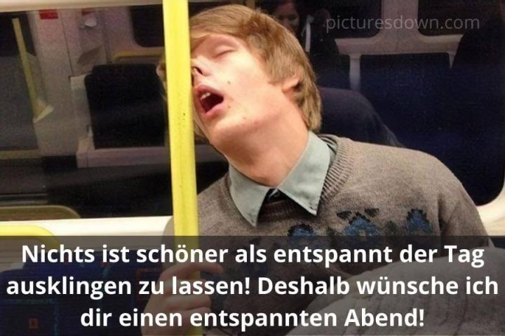 Lustig schönen abend und gute nacht bild Mensch kostenlos downloaden