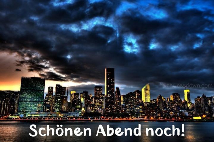 Guten abend bild die Stadt kostenlos herunterladen