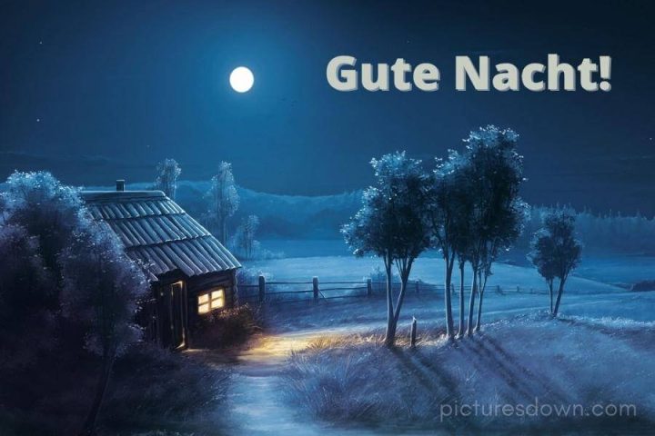 Guten abend bild Haus in der Steppe kostenlos herunterladen