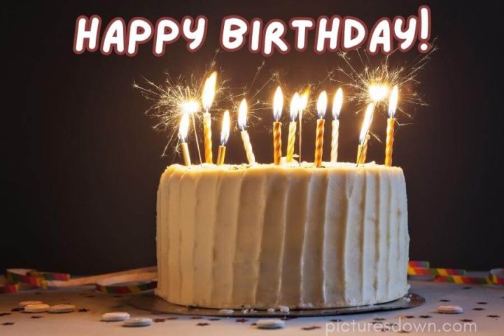 Happy birthday wishes Kerze kostenlos herunterladen