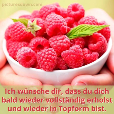 Gute besserung bild Himbeere kostenlos herunterladen