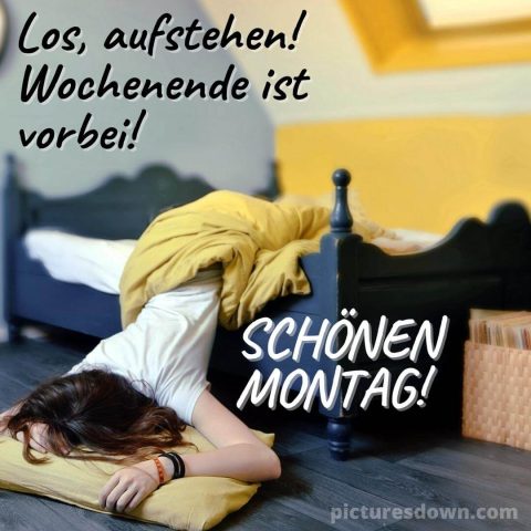 Montag bild lustig kostenlos schlafendes Mädchen kostenlos herunterladen