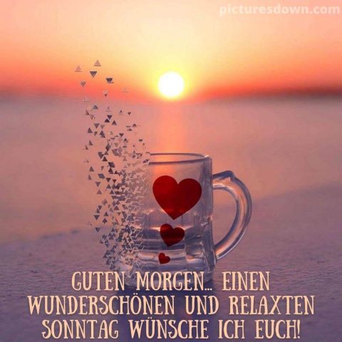 Herz guten sonntag bild Sonnenuntergang kostenlos