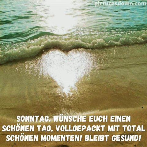 Herz guten sonntag bild Meer kostenlos