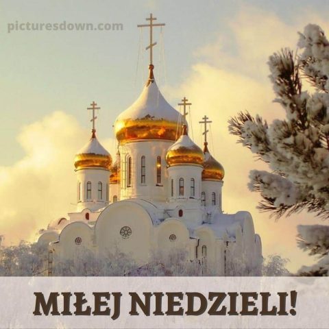 Kartka na niedzielę kościół do pobrania za darmo