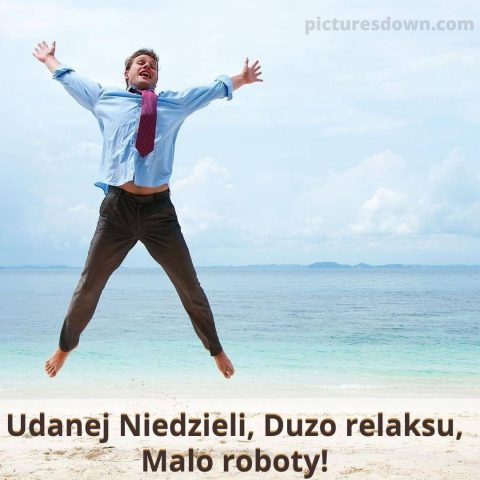 Kartka na niedzielę człowiek i morze do pobrania za darmo