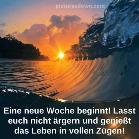 Schönen montag abend grüße bild Welle kostenlos herunterladen