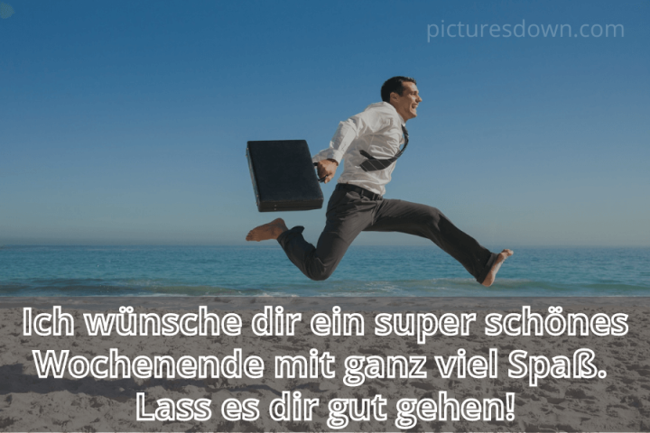 Schönes wochenende bild kostenlos Mitarbeiter mit Aktenkoffer herunterladen