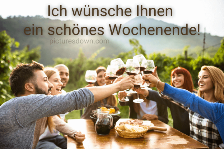 Schönes wochenende bild kostenlos Wein herunterladen