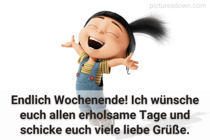 Schönes wochenende bild kostenlos glückliches Mädchen herunterladen