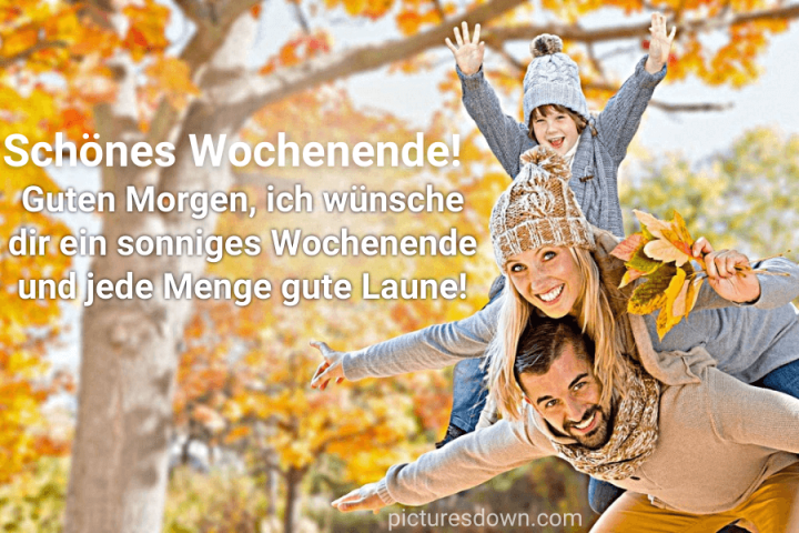 Schönes wochenende bild kostenlos Familie und Herbst herunterladen
