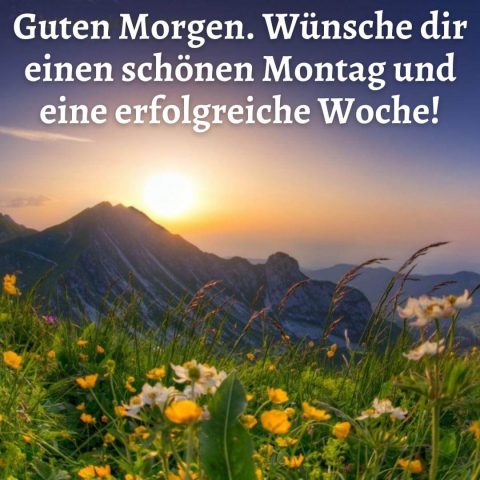 Schönen montag bild die Berge kostenlos herunterladen