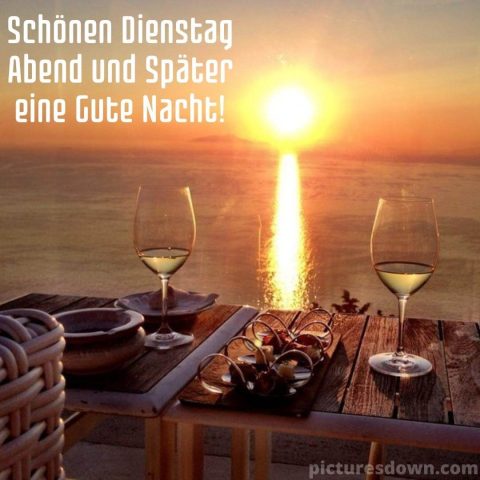 Dienstag abend bild Meer kostenlos herunterladen