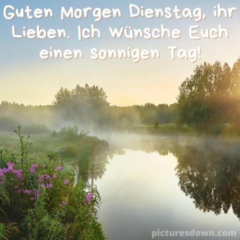 guten morgen dienstag bild Fluss kostenlos herunterladen