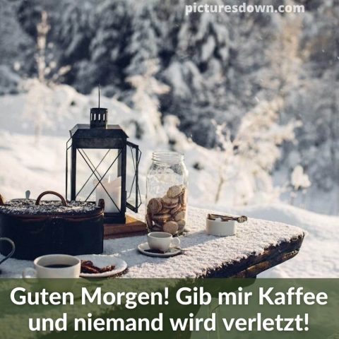 Guten morgen mittwoch bild winter kostenlos herunterladen