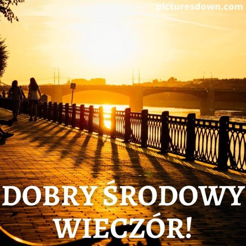Kartka miłego wieczoru środy i dobrej nocy most do pobrania za darmo