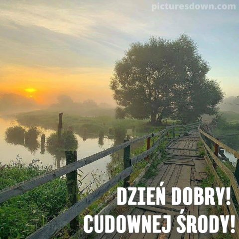 Fajne kartka na środę rzeka do pobrania za darmo