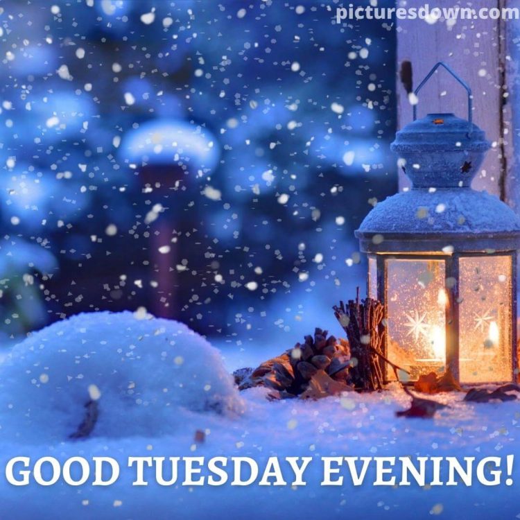 Good evening tuesday image winter free download