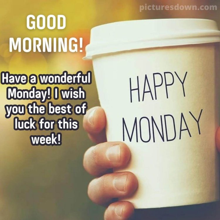 Good morning monday coffee image cup free download