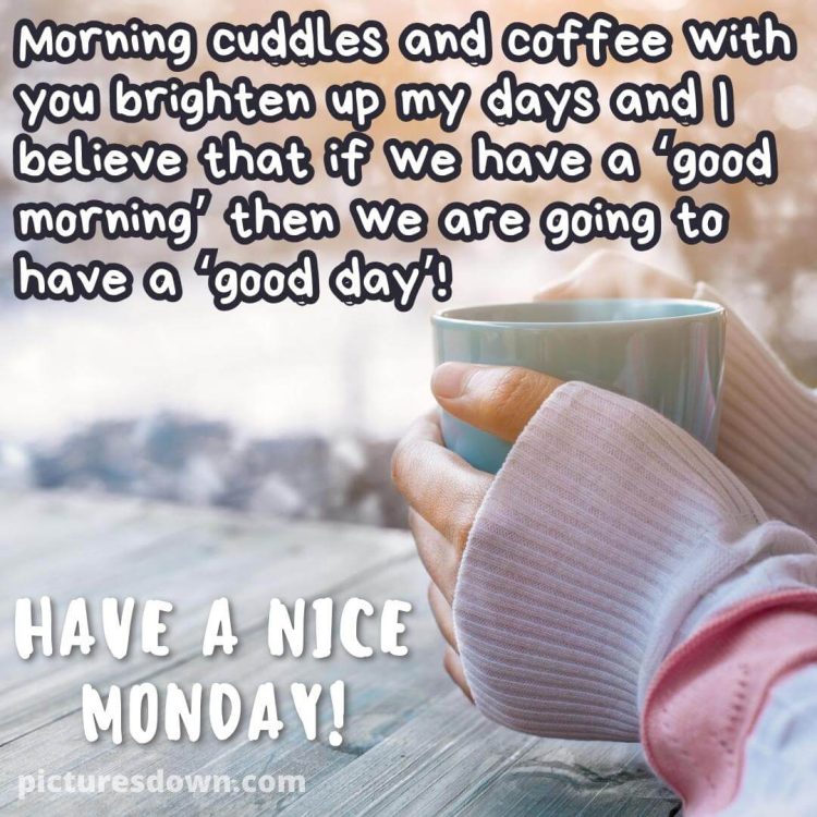 Good morning monday coffee image flavored coffee free download