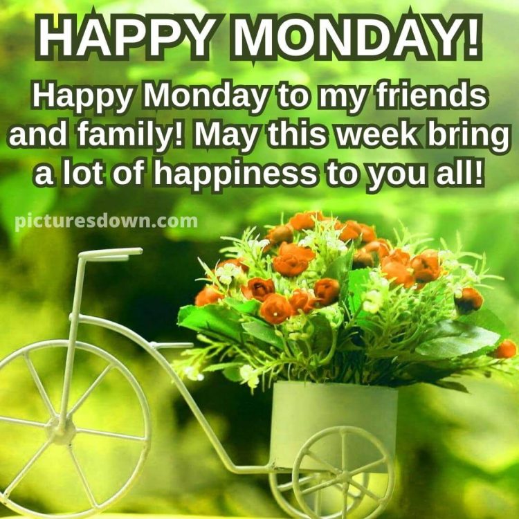 Happy monday image flowers free download