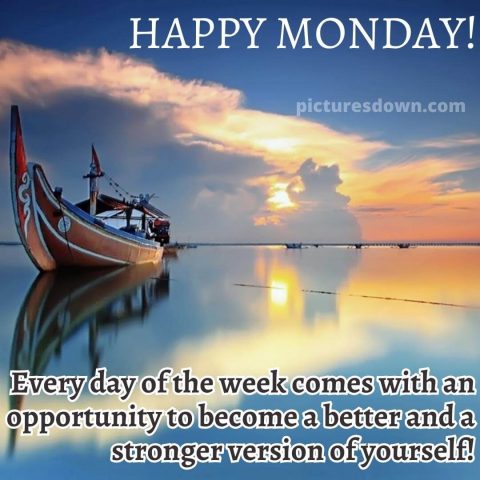 Beautiful happy monday image boat free - picturesdown.com