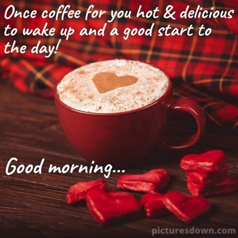 Good morning friday heart coffee with foam free download