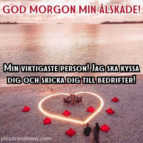 God morgon bild kärlek strand ladda ner gratis